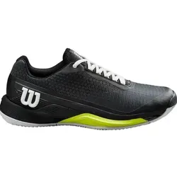 Wilson Tennisschuhe Rush Pro 4.0 Clay/Sandplatz 2024 - Hochwertige Tennisschuhe für Herren, optimierte Bewegungsdynamik mit 4D Support Chassis 2.0 und Energy Cell für explosiven Vortrieb auf Sandplätzen.