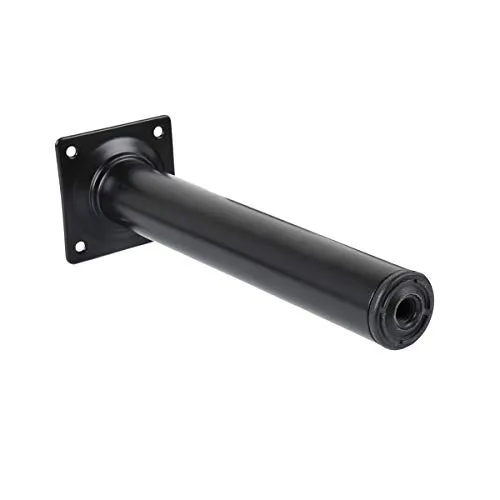 Amig Möbelfuss Tischbein Sofafuss Rund ø 30mm Höhe 350mm Schwarz Weiß oder Silber (Schwarz)