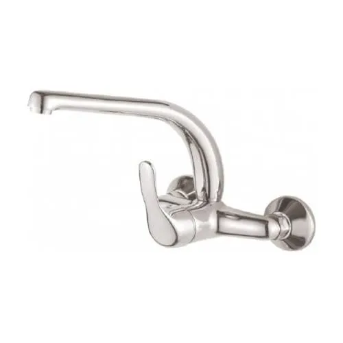 DP bath GPA001 Spültischarmatur Wandinstallation hoher Auslauf 110 Manzanilla, Silber