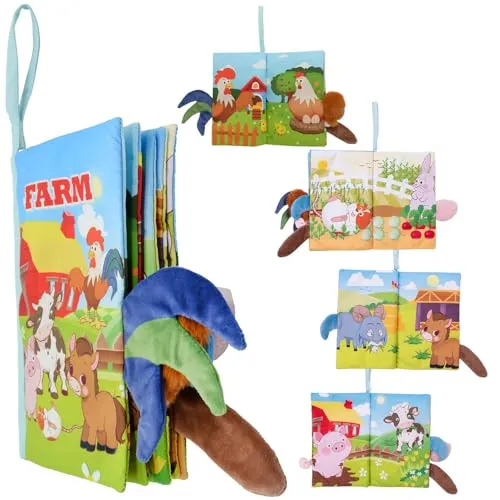 Playtastic Bilderbuch Kinder: 3D-Stoffbuch 