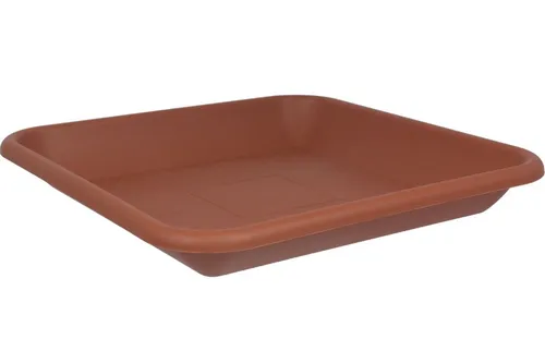 Heimwerkercenter Pflanzkübel MePla Untersetzer Quadrat 24x24 cm, Terrakotta, wetterfester Kunstoff