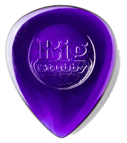 Dunlop Big Stubby Gitarrenplektren 6 Stück 3.0mm - Robuste Konstruktion, leichtes Design und ideale Qualität für optimale Spielbarkeit