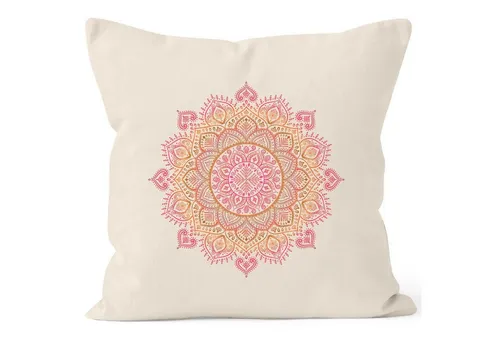Autiga Dekokissen Kissenbezug Kissen-Hülle Mandala Ethno Boho Bohemian 40x40 Baumwolle Autiga®