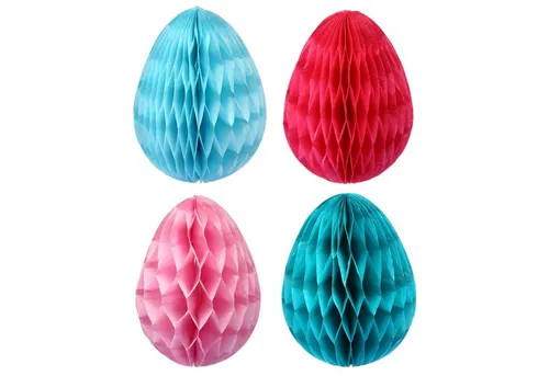 PAPIERDRACHEN Osterei 12 Ostereier aus Seidenpapier Pastell