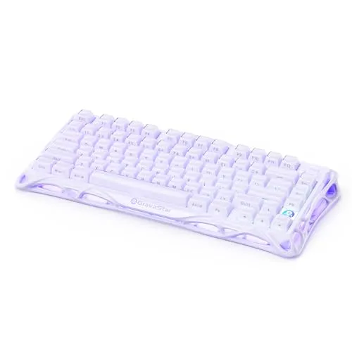 GravaStar Mercury V75 Hall Effect Gaming Tastatur – Gaming Keyboard mit Magnetschaltern, 8000 Hz Polling, 0,005 RT, Kabelgebunden USB-C, RGB-Beleuchtung, Einstellbarer Auslösepunkt, Aluminium Gehäuse