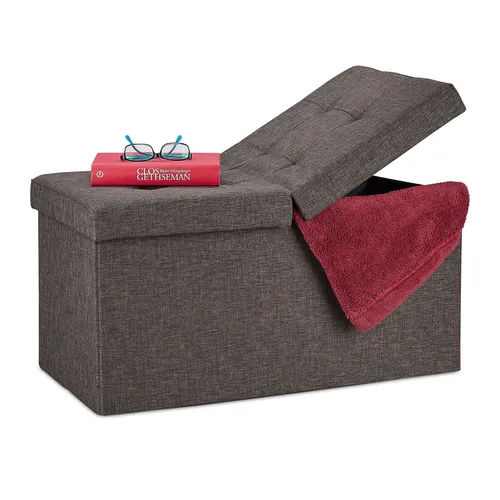 Sitzbank Sitztruhe Aufbewahrungsbank 2 Personen - 84 L - Vielseitige Aufbewahrungsbank mit 84 Litern Volumen, ideal für jeden Raum. Bietet Platz für 2 Personen und zusätzlichen Stauraum.