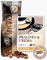 Coffee-Nation Aroma-Kaffee Pralines & Cream 1000g Bohnen | Spitzenqualität | Kaffeeliebhaber