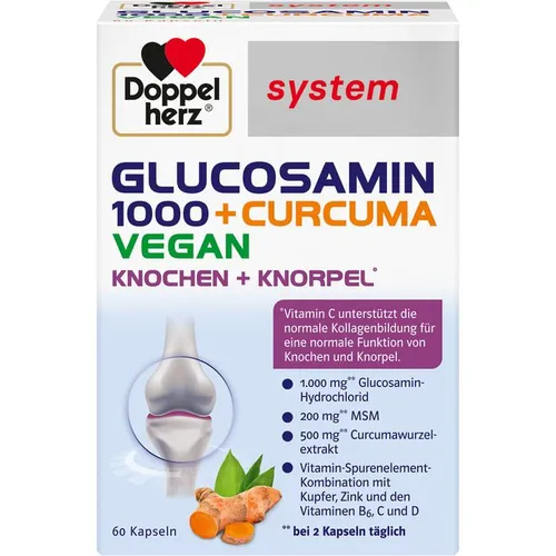 Doppelherz Glucosamin 1000+Curcuma Vegan Kapseln