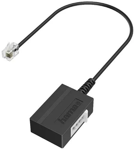 Hama Telefon Anschlusskabel RJ11 auf TAE-F, 0.2 m - Hochwertiges Telefonkabel für analoge Telefone, ideal für eine stabile Verbindung. Mit einer Länge von 0.2 m perfekt für kurze Strecken. Verlässliche Qualität von Hama.