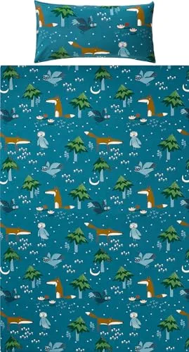 Erwin Müller Kinder-Bettwäsche Feinbiber blau 135x200 cm von Erwin Müller