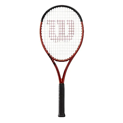 Wilson Tennisschläger Burn 100LS V5.0 - 280 g besaitet - Tennisschläger für Topspin-Spieler, leichtes Handling und erhöhte Power durch offenes Saitenbild 18x16. Perfekt für ambitionierte Spieler!
