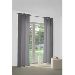 Produktbild Wirth Vorhang WirthNatur, blickdicht grau 127x260 cm
