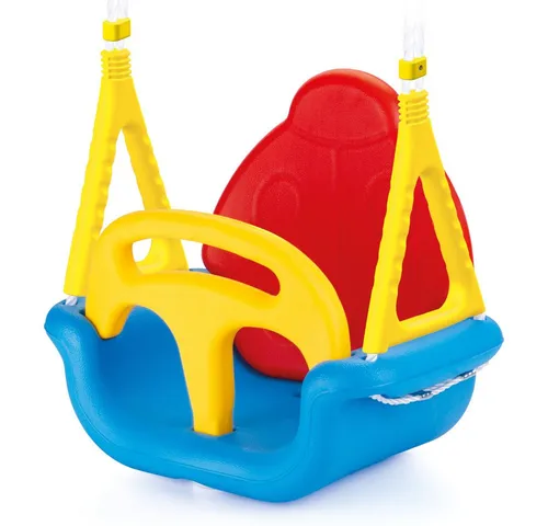 Dolu 705 7055 Sprungseil, gelb, blau, rot - Schaukeln – Hochwertiges Sprungseil mit einfacher Montage, ideal für Kinder ab 12 Monaten und perfekt als Geschenk.