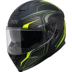 IXS 1100 2.4 Helm - Schwarz-Gelb, Größe XL für Männer - Motorradhelm mit optimaler Stirn- und Kinnbelüftung, kratzfestem Schnellwechselvisier und Pinlock®-Vorbereitung für besten Fahrkomfort.