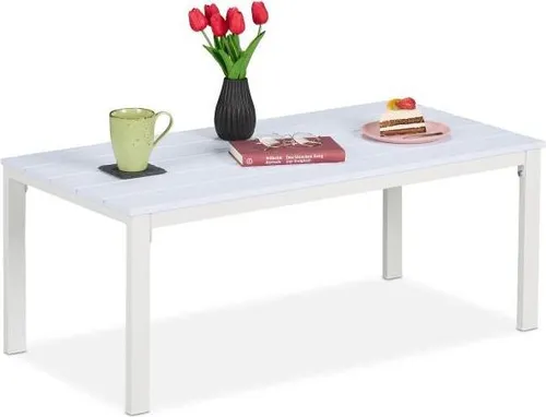 Rechteckiger Gartentisch für Balkon und Terrasse