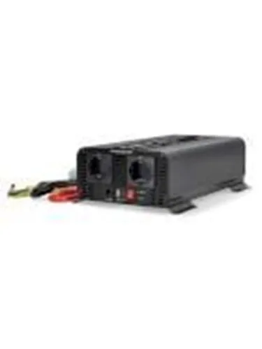 Nedis Power Inverter Pure Sine Wave 1000W - Leistungsstarker 1000 Watt Wechselrichter mit reiner Sinuswelle. Ideal für empfindliche Geräte, ausgestattet mit USB-A und USB-C Ports. Robustes Gehäuse mit LED-Anzeige und intelligentem Kühlungssystem.