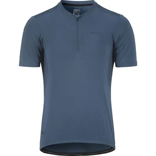 Craft Herren Core Offroad Radtrikot - Bequemes Mountainbike-Shirt in Blau (Größe M) - Radtrikots für Herren, bequem geschnitten mit praktischer Rückentasche für optimale Funktionalität beim Offroad-Fahren.