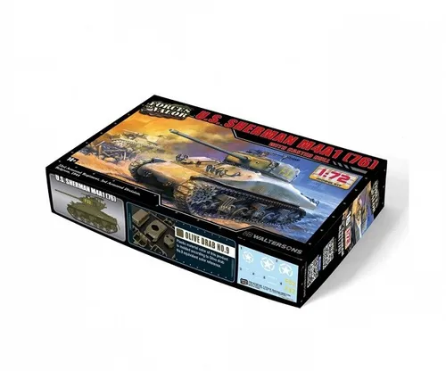 Forces Of Valor 873016A - 1/72 Bausatz  US Sherman M4A1(76) September 1944 - Neu