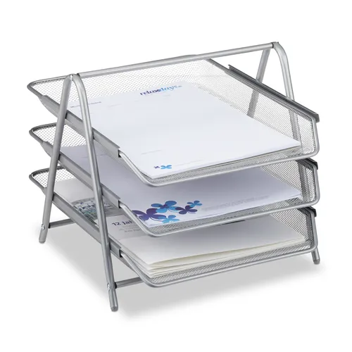 Dokumentenablage Metall Schreibtischsortierer - Praktische Sortierstation - Ablagen & Sortierstationen aus robustem Stahl, ideal für eine organisierte Schreibtischumgebung. Erhältlich in verschiedenen Farben.