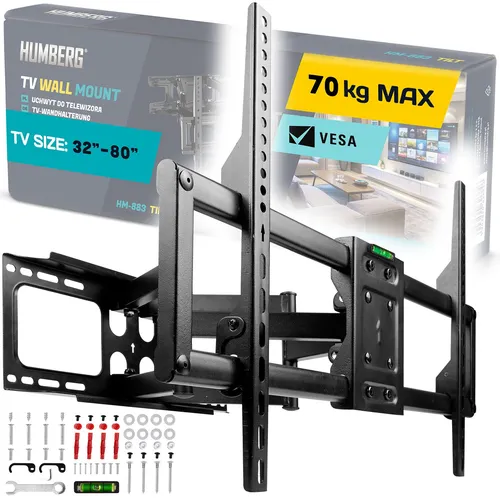 Humberg 70 kg TV-Halterung für 32-80 Zoll