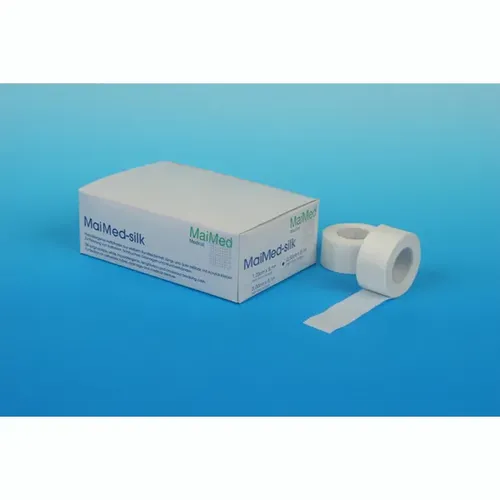 Maimed Heft- und Rollenpflaster 5,00 cm x 9,1 m weißes Heft-und Fixierpflaster auf der Rolle, 6 Stück/Box 77125