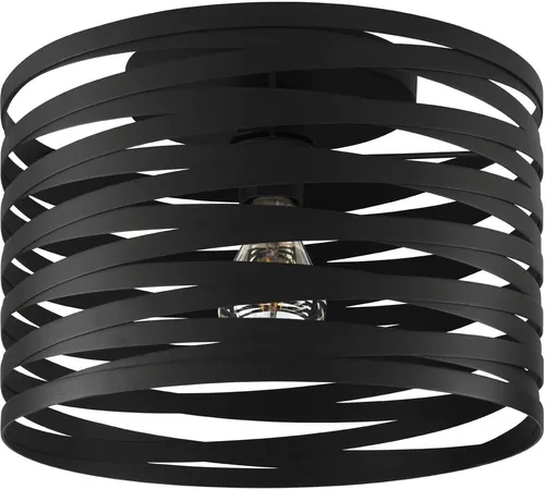 Eglo CREMELLA Industrielle Deckenleuchte 1x60W E27 - Stilvolle Deckenlampe in Schwarz für Innenräume, ideal für Bars und Esszimmer. Energieeffizient mit E27 Fassung und modernem industriellem Design.