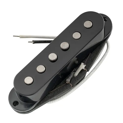 Artec SSA12-BK Black Vintage Staggered Alnico 5 Single Coil Guitar Neck Pickup