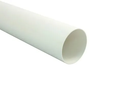 Marley Lüftungsrohr rund 500 mm Länge, innen 100 mm Ø, weiß  Rundrohr