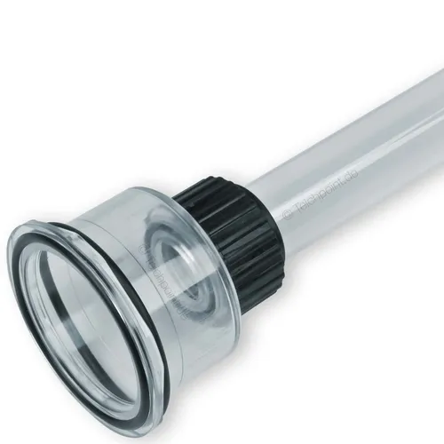 Quarzglas 690mm x 25mm für UVC-Geräte - Ersatzglas für 40/75 Watt UVC-Geräte, ideal zur Algenbekämpfung in Koi-Teichen und Teichen, inkl. Adapter für einfache Installation.