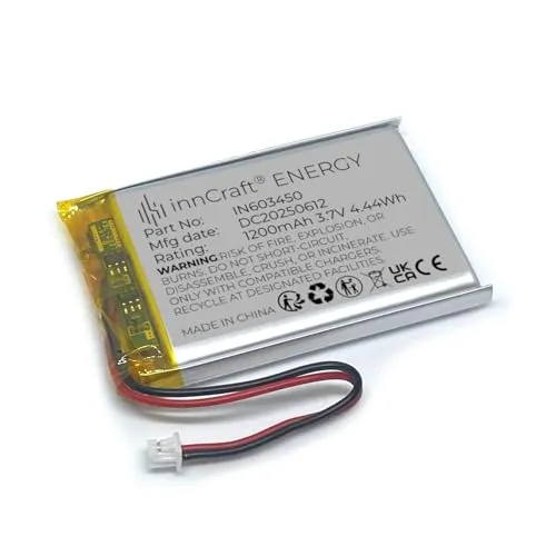 Lithium Polymer Akku innCraft Energy 1200mAh 3.7V, 52x34x6 Modell 603450 2P Molex 51021-020 1.25mm Anschluss