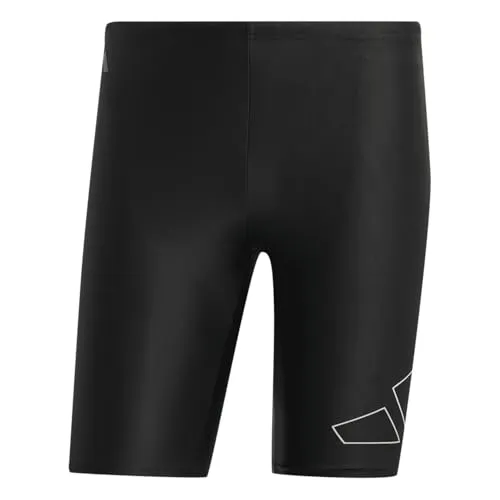 adidas Herren Big Bars Swim Jammers, Black, 32 - Herren-Bademode mit eng anliegender Passform aus 100 % recyceltem Polyester, ideal für intensives Training und ein umweltfreundlicher Stil.