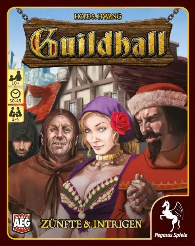 Pegasus Spiele 17270G - Guildhall Zünfte und Intrigen, taktisches Kartenspiel mit hoher Interaktion für spannende Spielerlebnisse