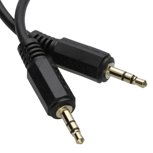 kenable 3,5 mm Männlich Audio Klinkenstecker Stecker Zum Stecker Stereo mini AUX Kabel 0,25 m 25 cm [0.25 Meter/0,25m]