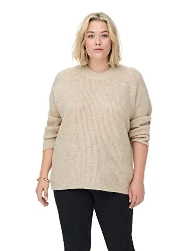 ONLY CARJADE L/S Pullover KNT NOOS - Pullover für Damen aus softer Rippstrick-Qualität, mit bequemem Regular Fit und weichem Griff, perfekt für den Alltag.