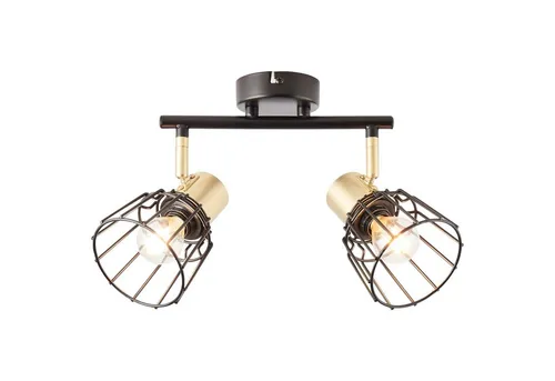 Brilliant Deckenleuchte Posca 2-flammig - Moderne Retro-Deckenleuchte mit schwenkbaren Köpfen für flexible Lichtgestaltung in jedem Raum. Ideal für energiesparende LED-Leuchtmittel und dimmbar für individuelle Lichtstimmung.