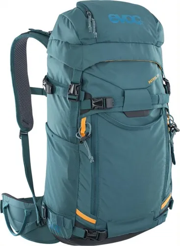 Evoc Patrol 32 Petrol - Leichter Tourenrucksack - Rucksäcke für Backcountry-Abenteuer, wasserabweisend mit Schnellzugriff auf Lawinenausrüstung und integriertem Notfallplan. Ideal für Ski und Snowboard.