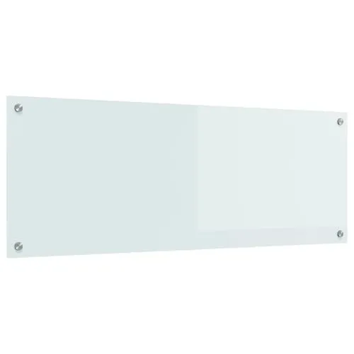 vidaXL Küchenrückwand Weiß 110x40 cm Hartglas in weiß von vidaXL