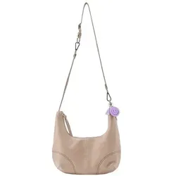 FredsBruder Take A Smile Umhängetasche 33 cm aus Leder in Beige - Elegante Handtasche aus hochwertigem Leder, ideal für den täglichen Gebrauch mit einem stilvollen Design und praktischen Fächern.
