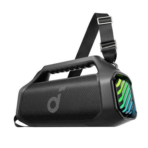 soundcore Boom 2 Pro Bluetooth Lautsprecher - 140W Leistung mit Powerbank - Connected Speaker mit IP68-Schutz, 20h Akkulaufzeit und anpassbarem Sound per EQ. Ideal für Outdoor-Aktivitäten und Partys!