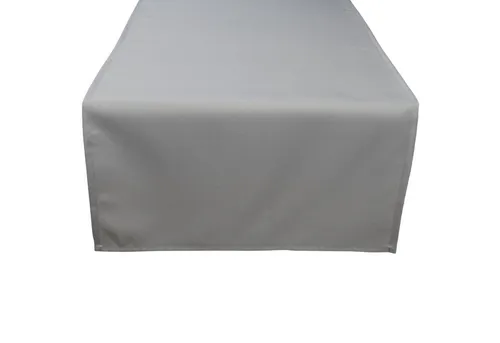 matches21 HOME & HOBBY Tischdecke Tischläufer 40 x 150 cm für Küche & Esstisch in Hellgrau (1-tlg), Waschbare Mitteldecke mit Lotuseffekt