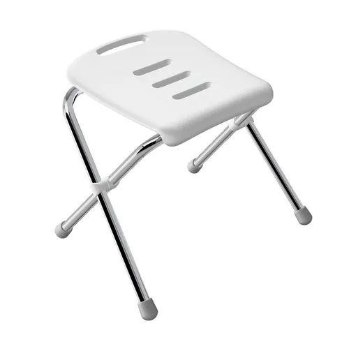 Vivawell Badhocker Badestuhl klappbar - Dusch- & Badehocker mit Anti-Rutsch-Gummifüßen, belastbar bis 130 kg, aus robustem Edelstahl und Kunststoff, ideal für sicheres Baden und Duschen.