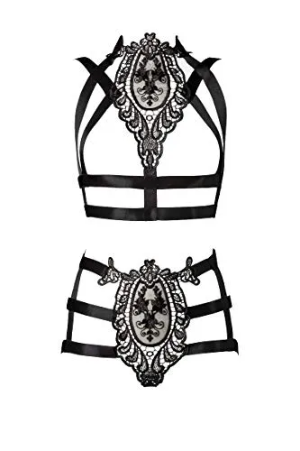 Grey Velvet Damen Dessous-Set 800000034117 in schwarz von Grey Velvet