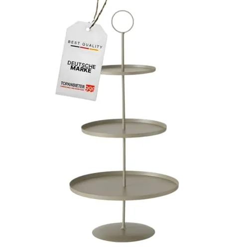 Topanbieter999 Dekoetagere 3 Stufen in beige von TOPANBIETER 999