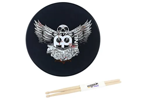 Meinl Cymbals Schlagzeug Meinl MPP-12-JB Practice Pad 12“ Jawbreaker mit Schlagzeugstöcken,Practice Pad, 12 Zoll, mit Schlagzeugstöcken