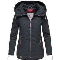 Navahoo Damen Übergangsjacke Wekoo – Leichte Baumwolljacke mit Kapuze