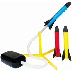 Günther Flugspiele 1556 Air Rocket² Raketenspiel - Erlebe den Spaß mit dem Air Rocket²! Einfach den Blasebalg treten und die sicheren Schaumstoff-Raketen starten. Ideal für draußen und fördert die Motorik von Kindern.