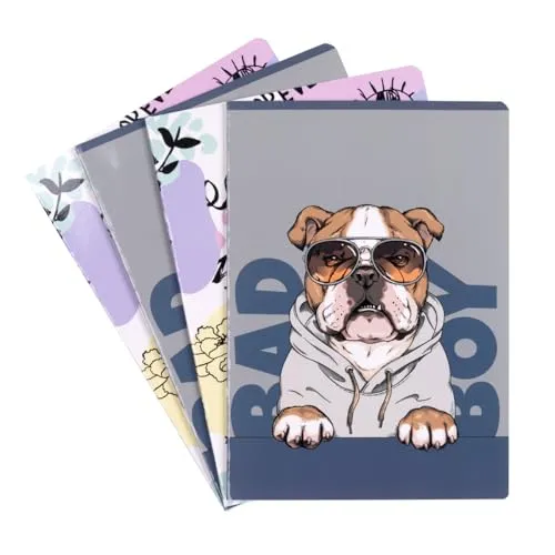 gimboo Schulheft/Format A5 32/32 Blatt Liniert 3 / Mixed 8er Packung