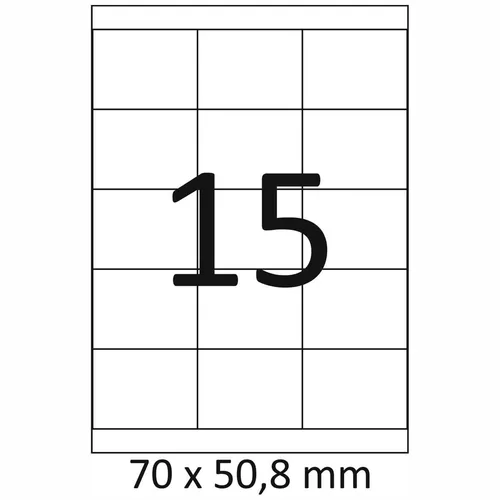 Etiketten 70 x 50,8mm 100 Blatt = 1500 Stück