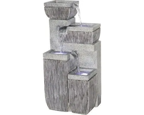 Design Gartenbrunnen mit 4 Stufen