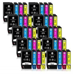 40er Pack Druckerpatronen 27 27XL kompatibel mit Epson WF-3620 - Kompatible Druckerpatronen für Epson WF-3620, 40 Patronen mit hoher Reichweite für weniger Wechsel und kosteneffizientes Drucken. Ideal für hohe Druckvolumen!
